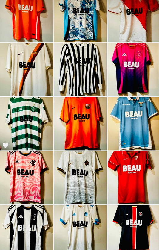 Maillots vintage de Foot Leboncoin x BEAU Magazine